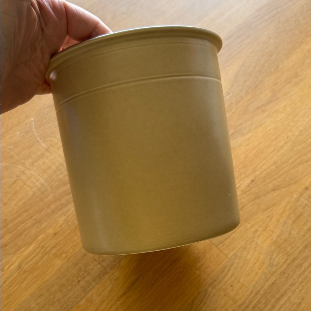 Pfaltzgraff Cream and Blue Stoneware Utensil Crock - Picture 2 of 7